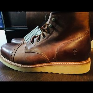 Brand New Oiled Brown Frye Boots with tags